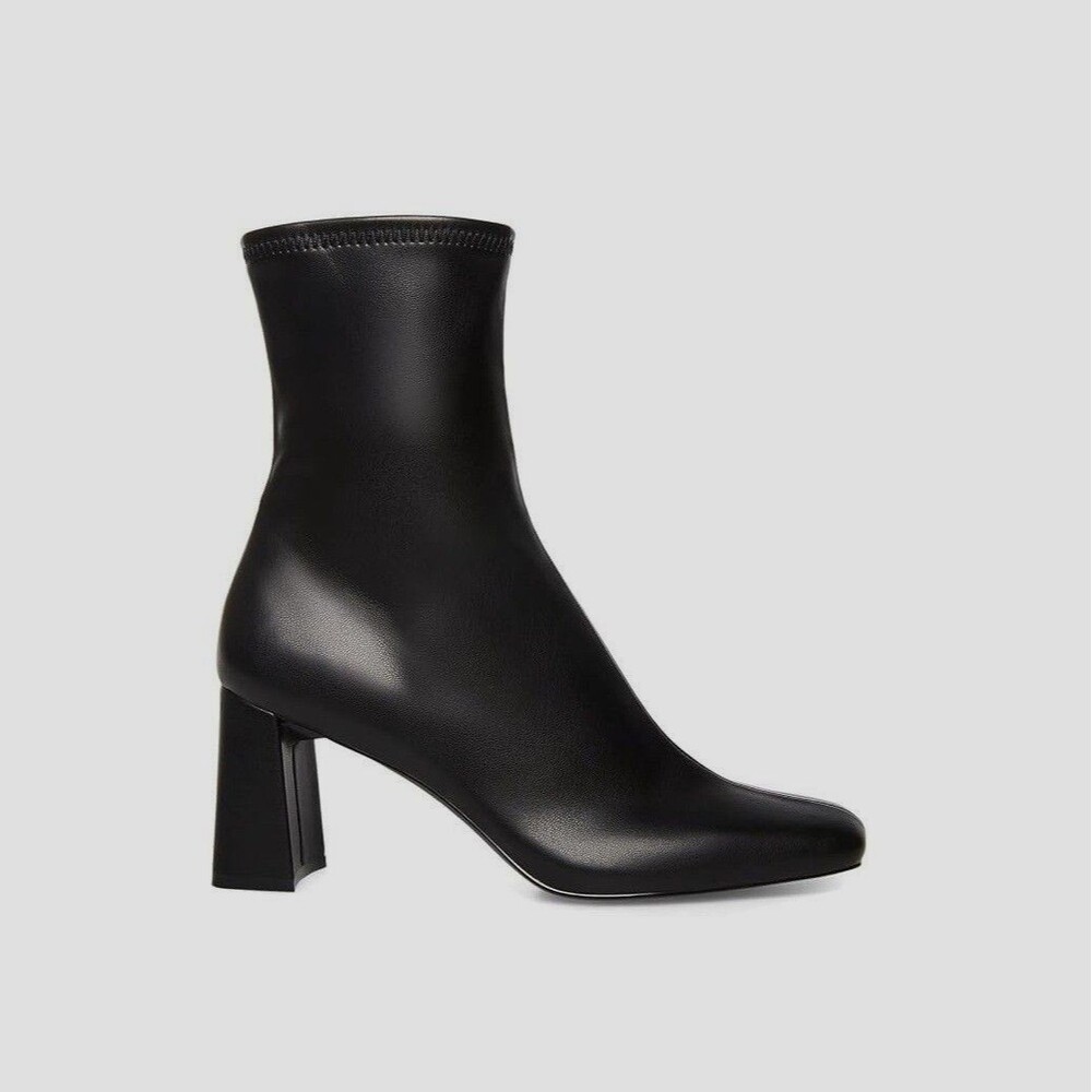 Steve Madden Womens 9.5 M Black Harli Block Heel Ankle Booties NIB QV5